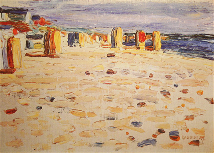 Beach Baskets In Holland 1904 Wassily Kandinsky Oil Painting